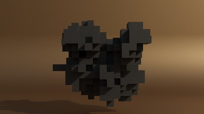 Geometric blocks V1 Low-poly 3D model