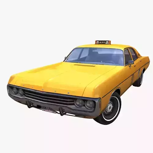 Dodge Polara taxi Low-poly 3D model