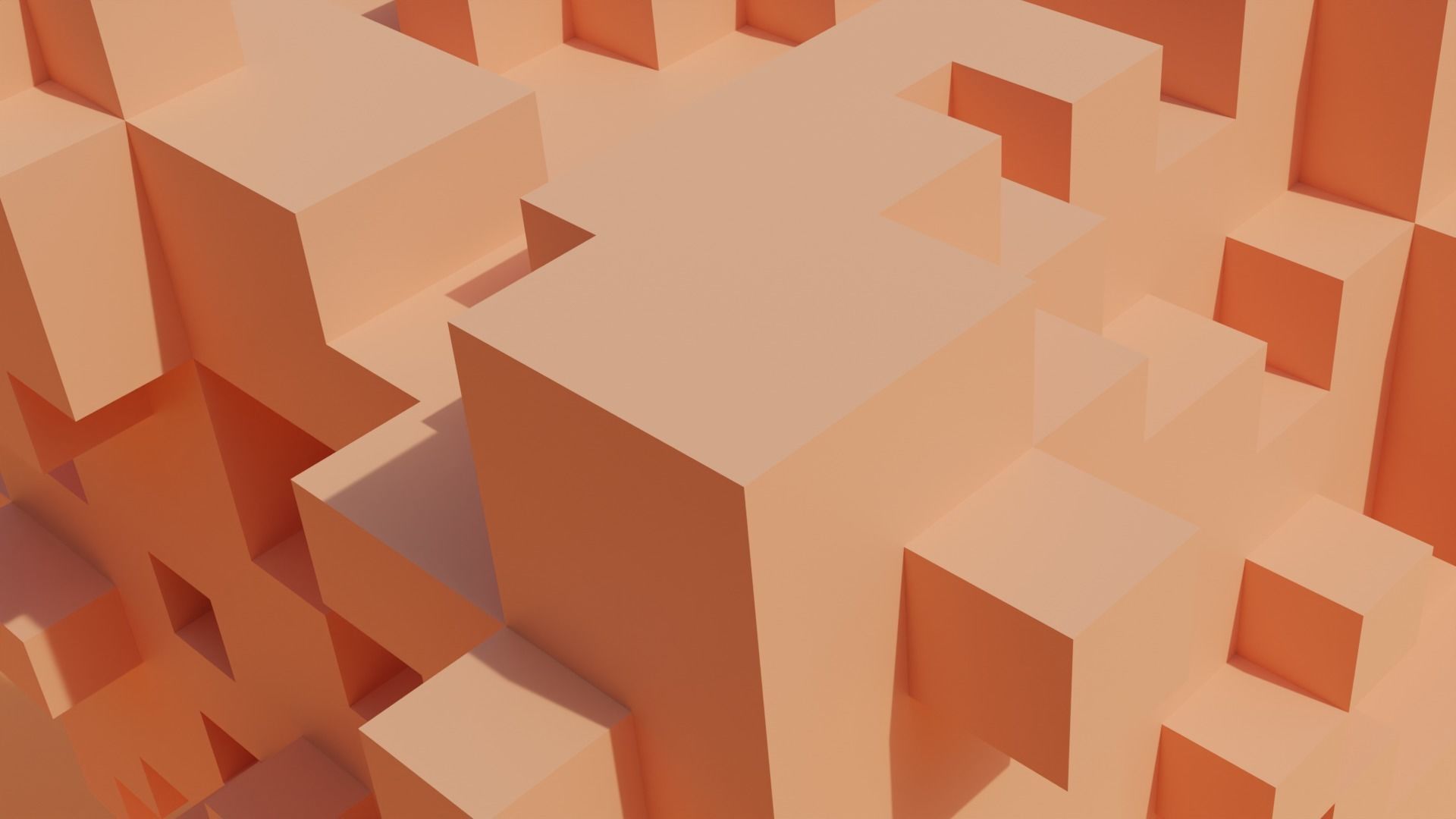 Geometric blocks V2 Low-poly 3D model_1