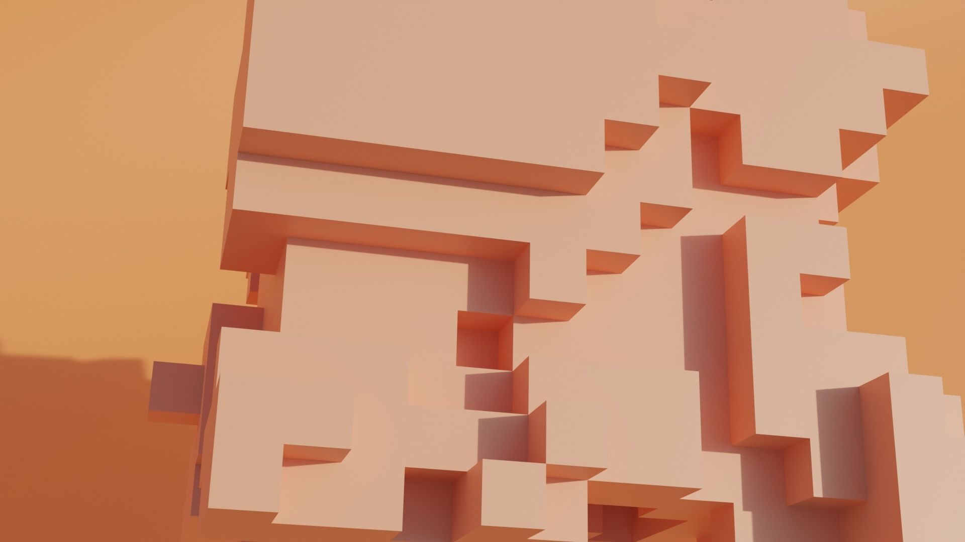 Geometric blocks V2 Low-poly 3D model_2