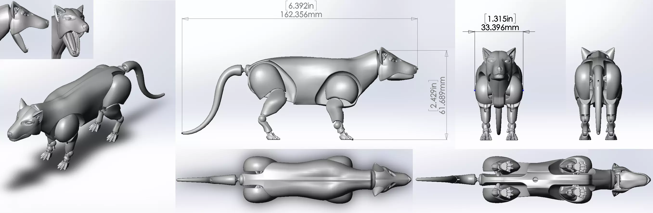 Mesonyx 3D Print Action Figure 3D print model_0