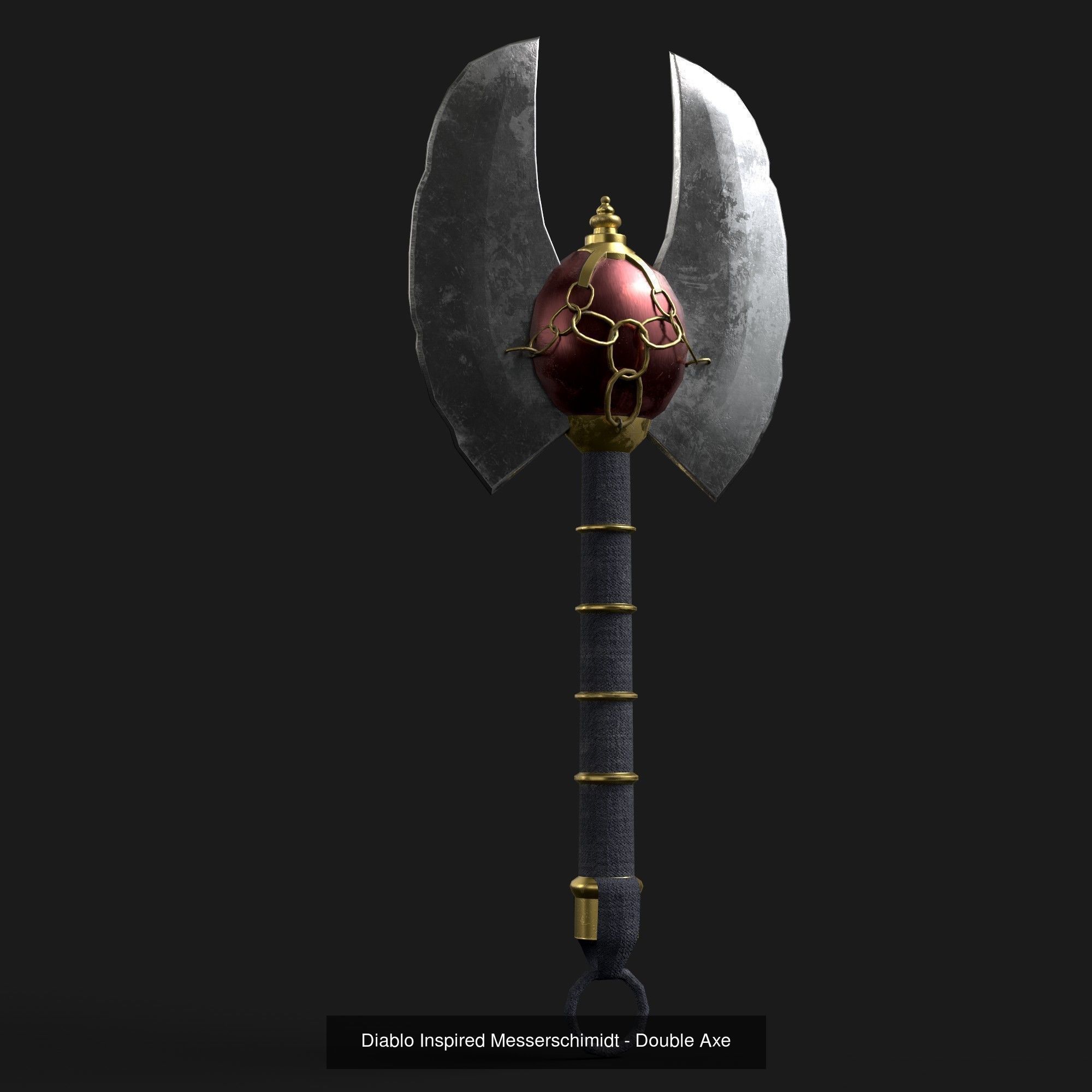 Diablo Style Melee Weapons Pack 1 3D Model Collection_8