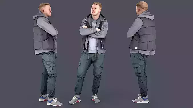 Emerald Observer Urban Casual Stance 3D model