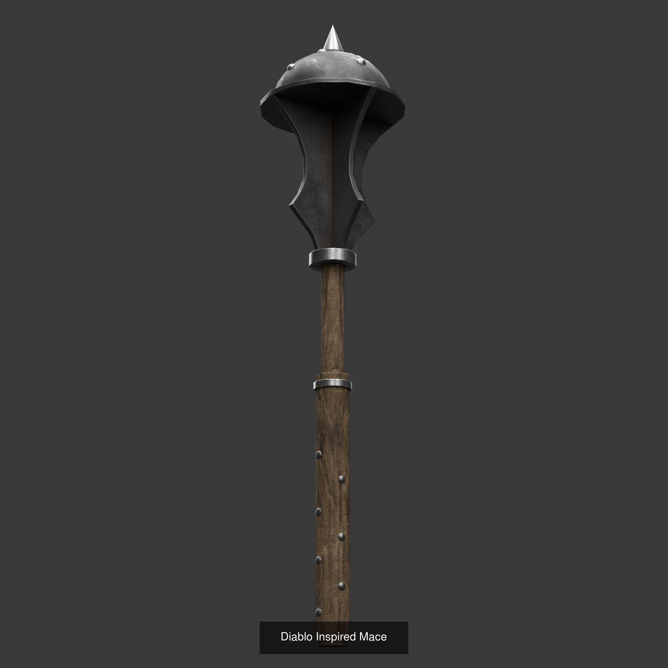 Diablo Style Melee Weapons Pack 1 3D Model Collection _5