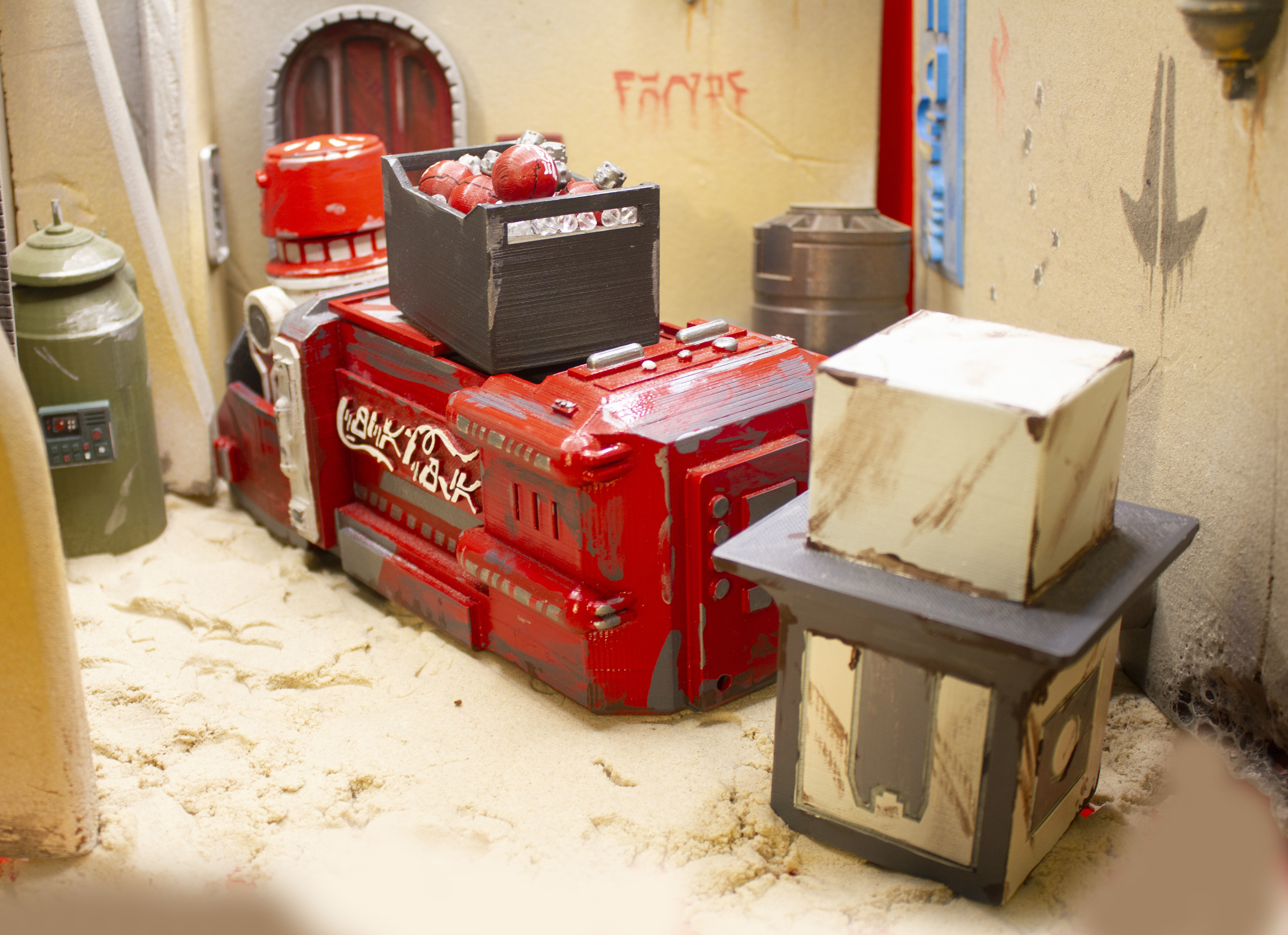 GALAXYs EDGE SPRITE COLA SPEEDER and Astromech droid 3D print  3D print model_1