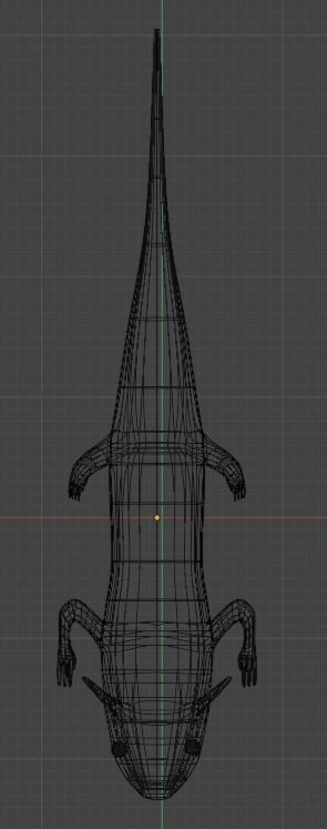 Axolotl 3D model Low-poly 3D model_1
