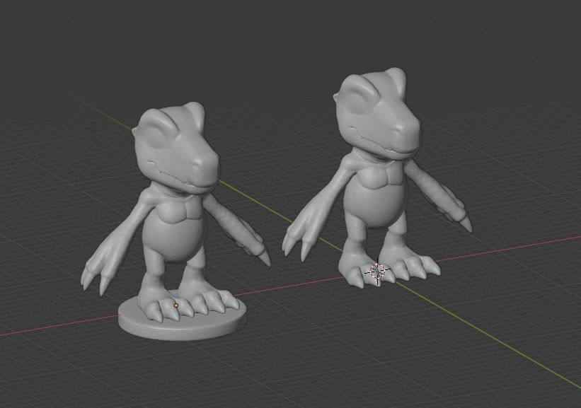 DIGIMON AGUMON 3D print model_1