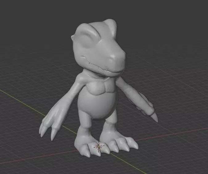 DIGIMON AGUMON 3D print model_0