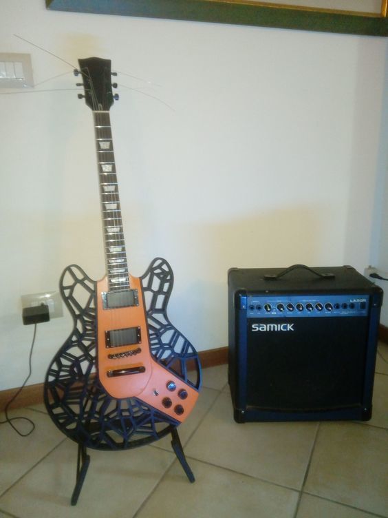 VORONOI GUITAR 3D PRINT 3D print model_6
