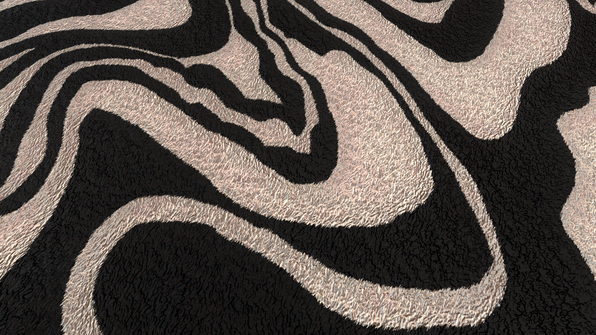 Carpet set Low-poly 3D model_20