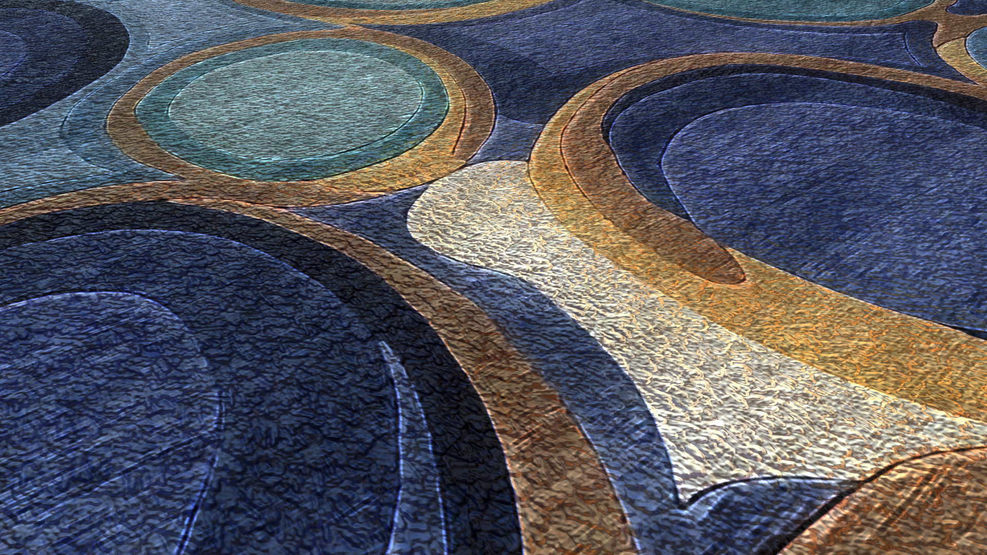 Carpet set Low-poly 3D model_13