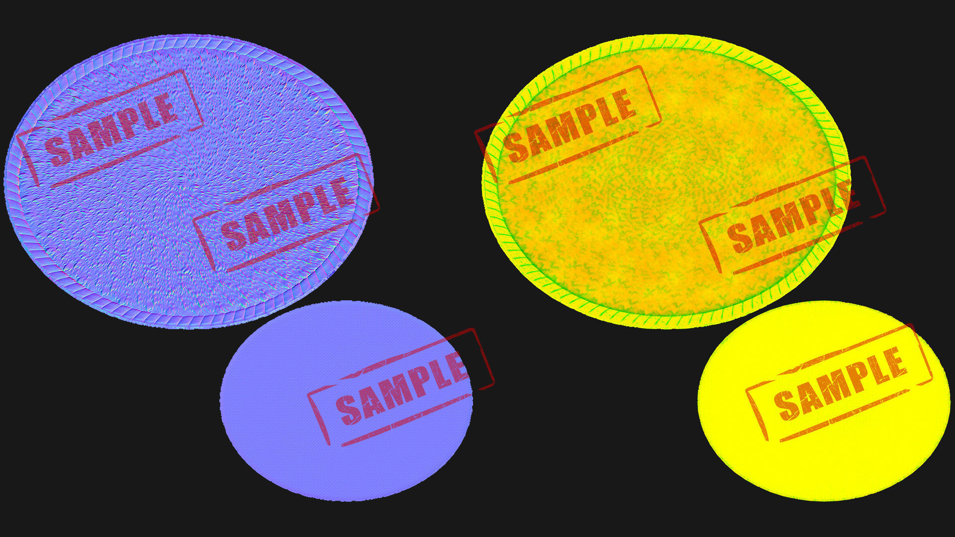 Carpet set Low-poly 3D model_9