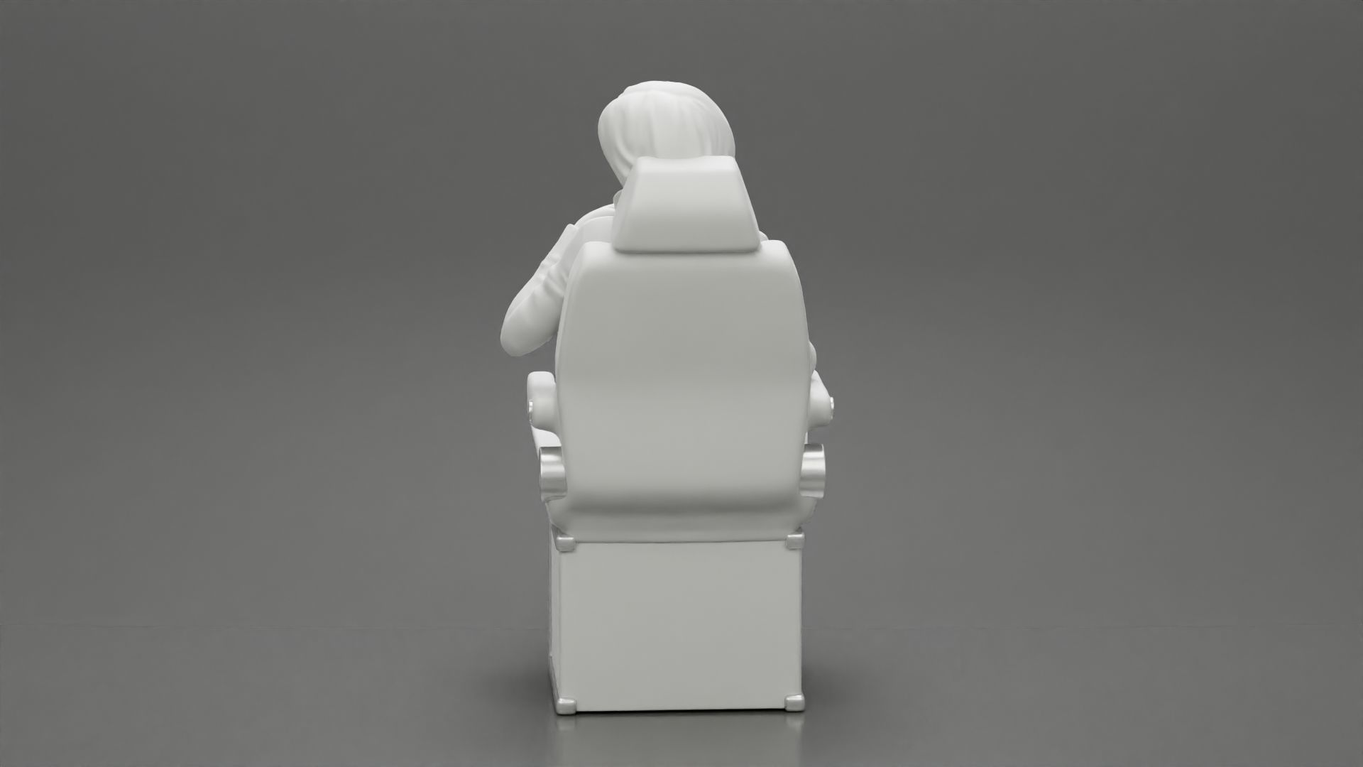 2 Businesswoman Sitting On Private Plane 3D print model_11
