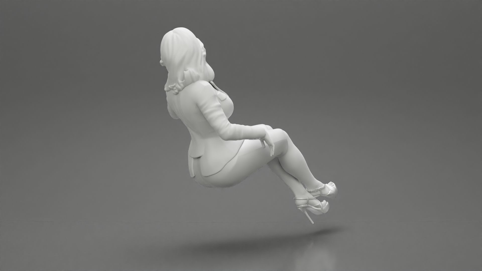 2 Businesswoman Sitting On Private Plane 3D print model_21
