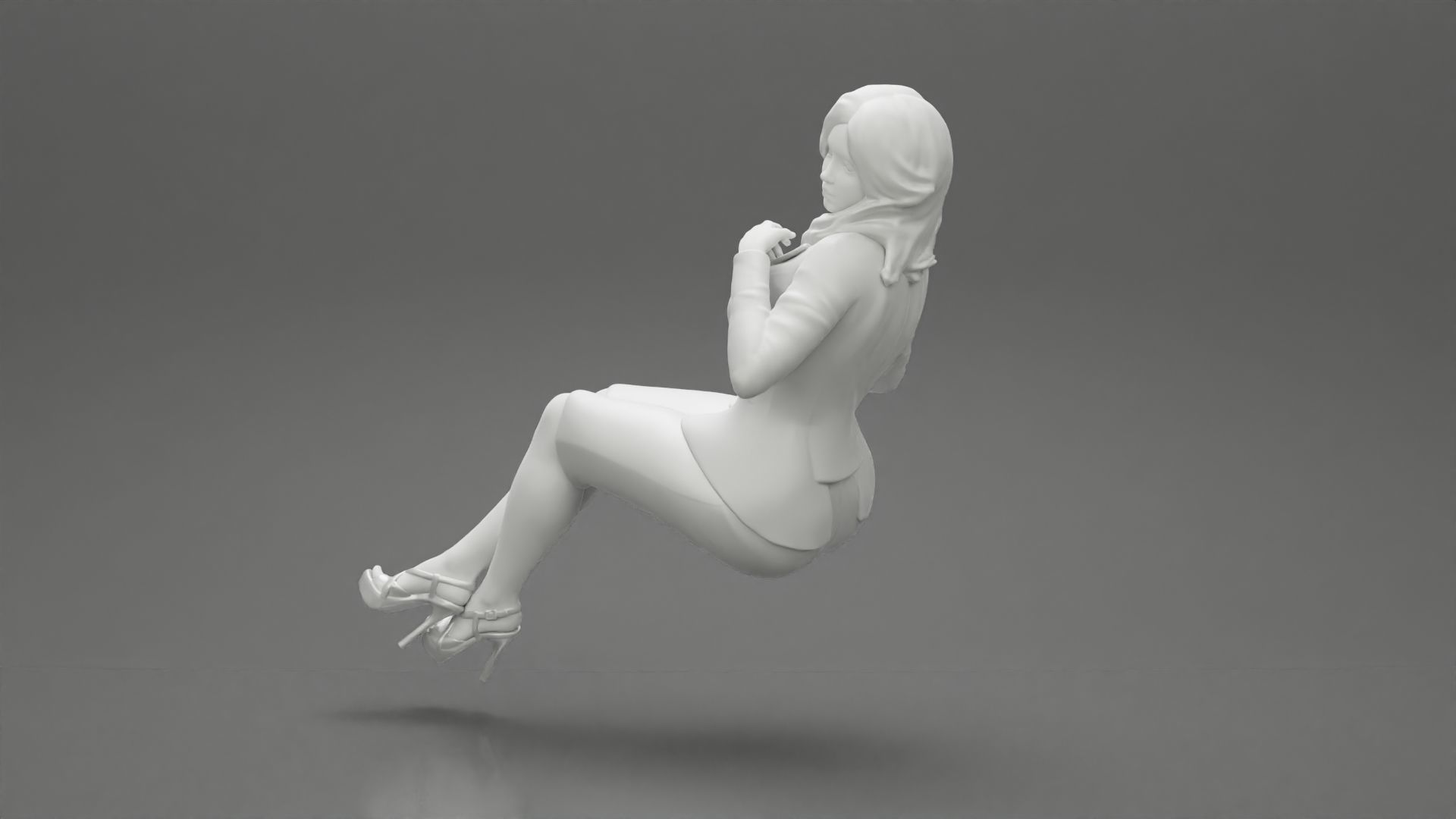 2 Businesswoman Sitting On Private Plane 3D print model_23