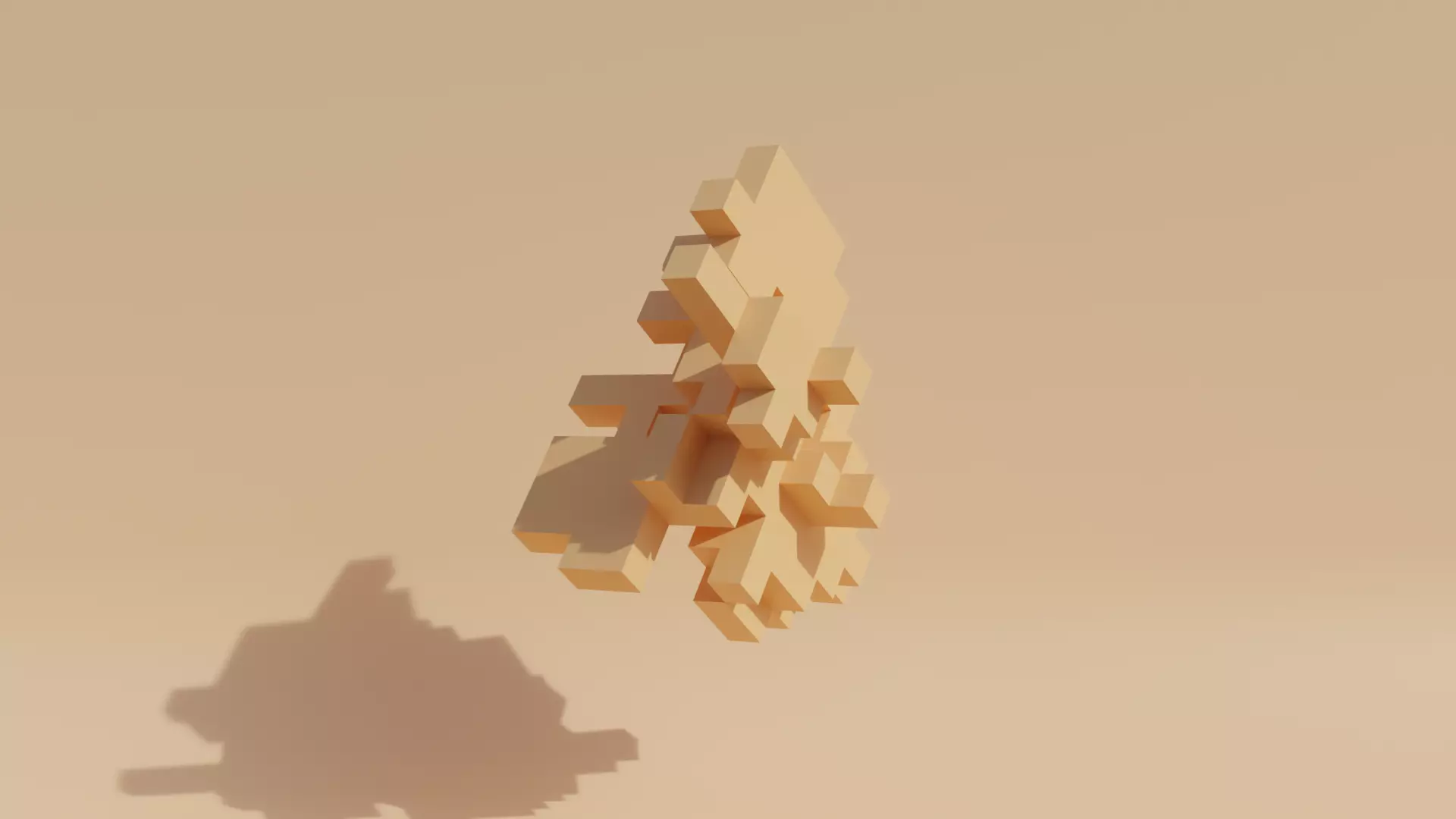 Geometric blocks V3 Low-poly 3D model_0