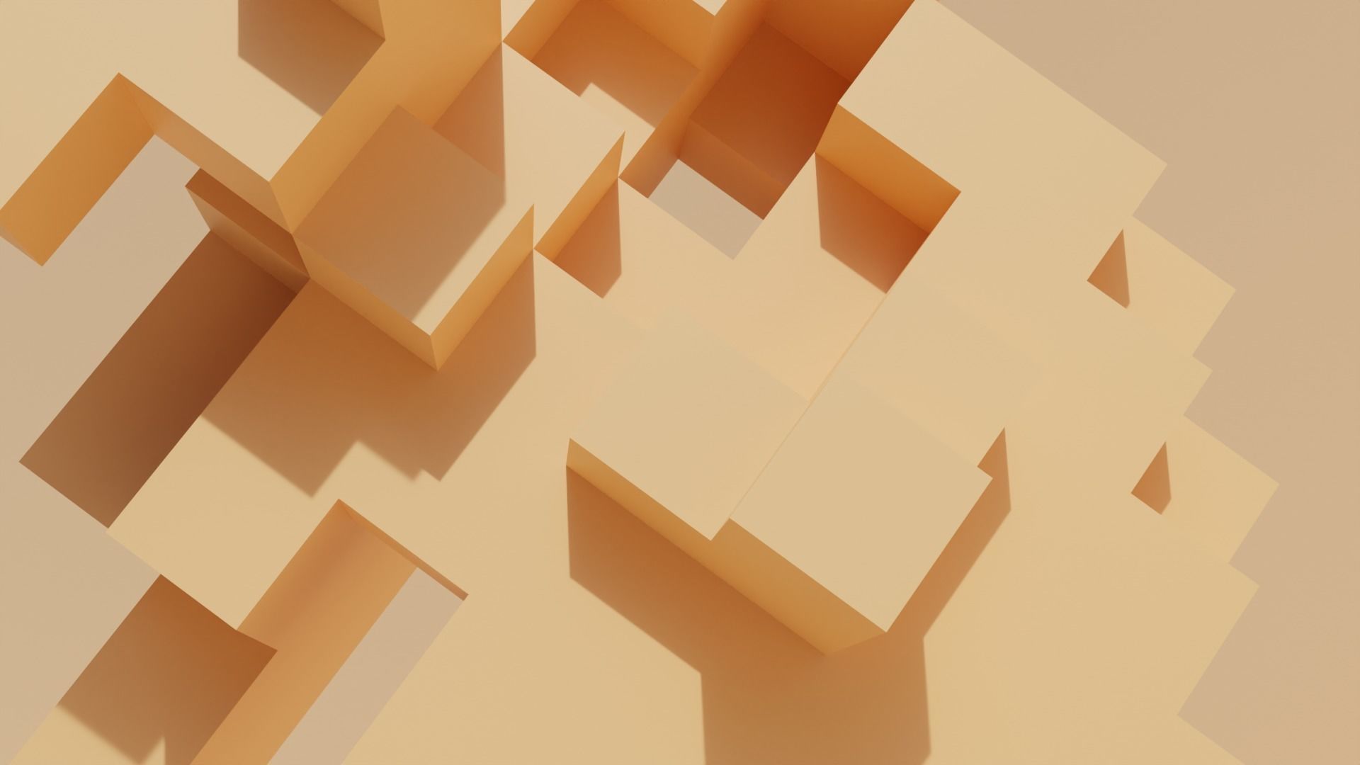 Geometric blocks V3 Low-poly 3D model_4