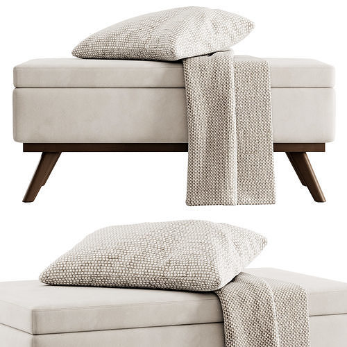 Owen Bench by Simpli Home 3D model 3
