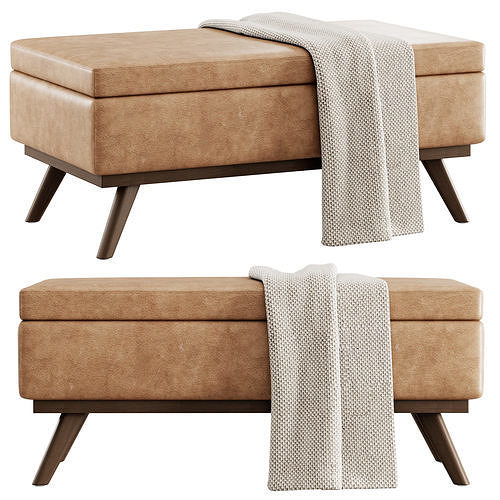 Owen Bench by Simpli Home 3D model 2