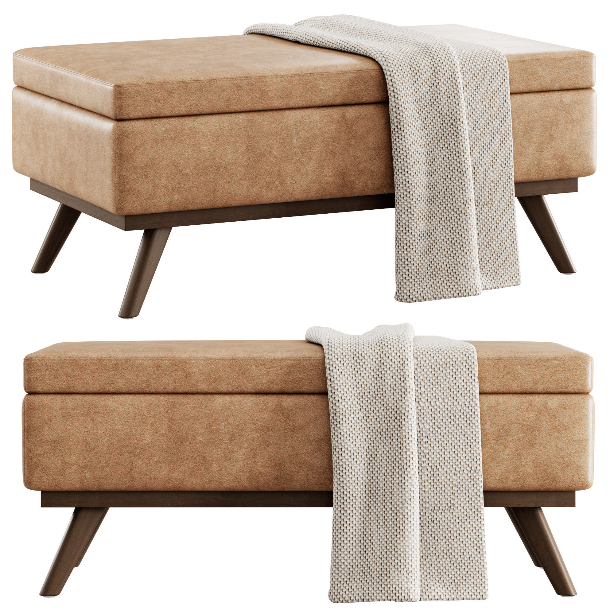 Owen Bench by Simpli Home 3D model_1