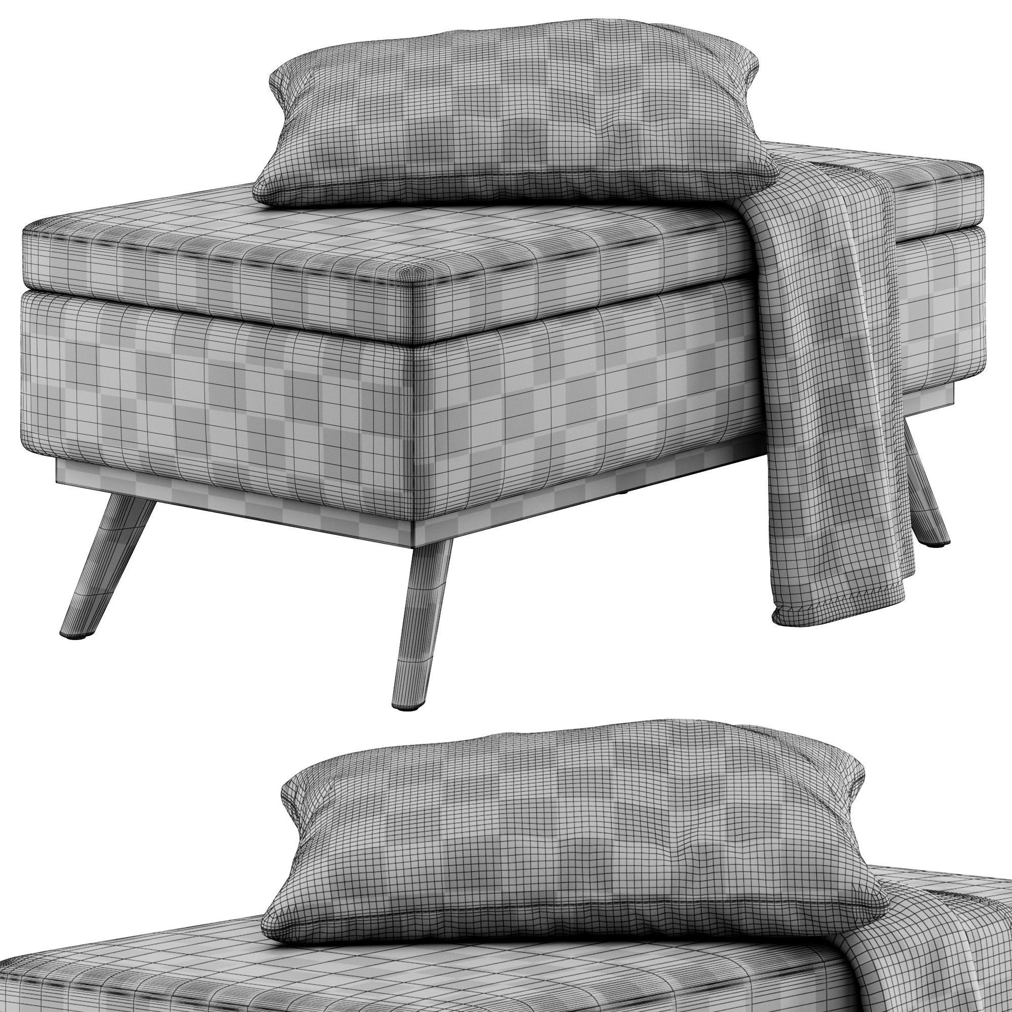 Owen Bench by Simpli Home 3D model_4