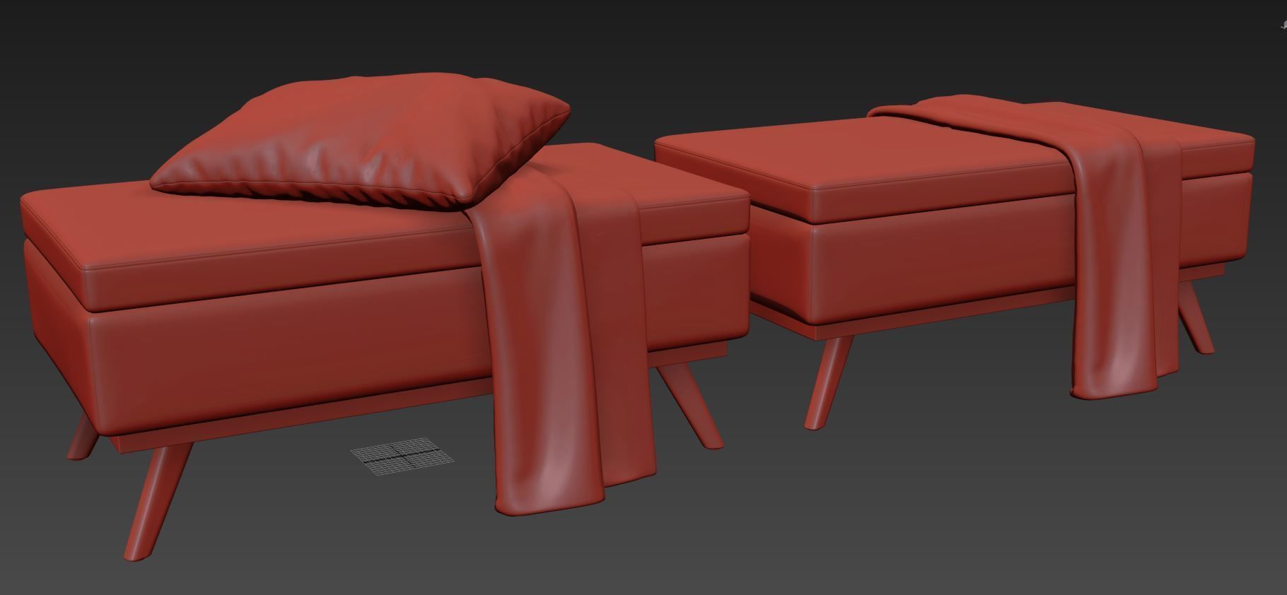 Owen Bench by Simpli Home 3D model_9