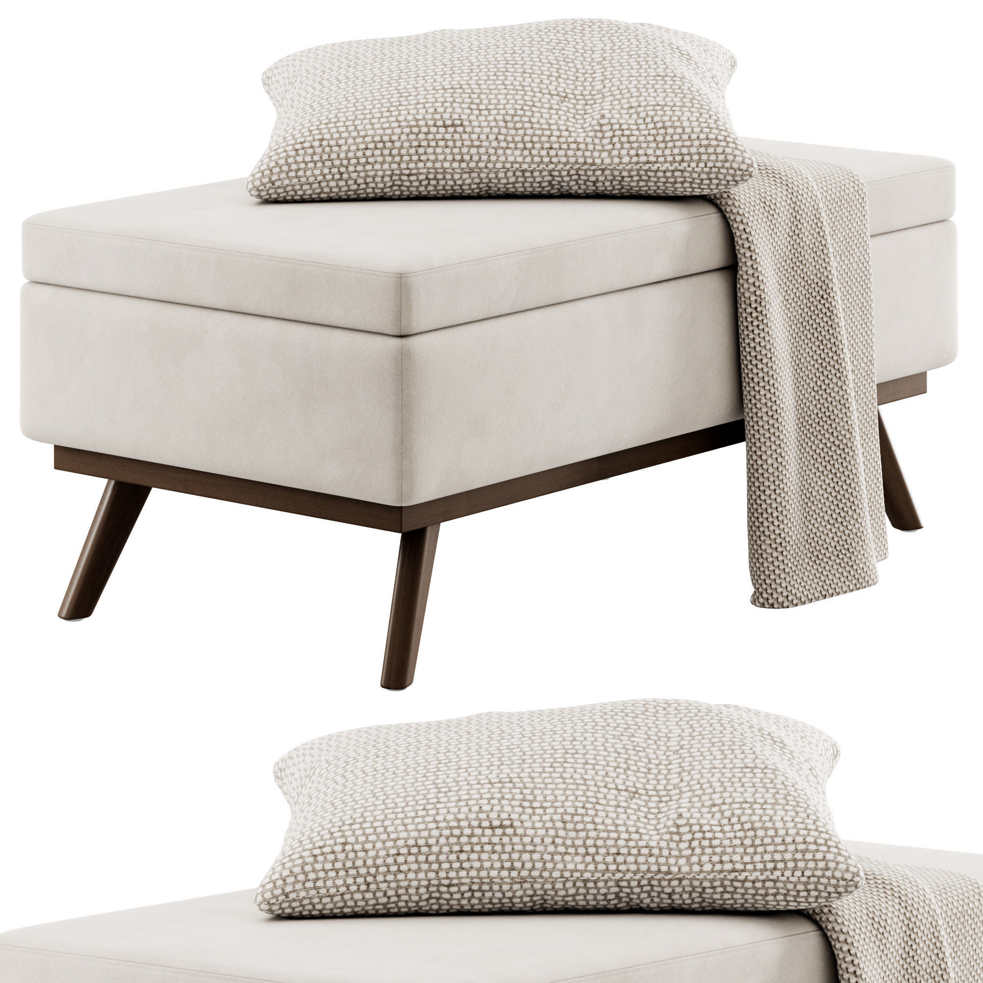 Owen Bench by Simpli Home 3D model_3