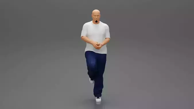 gangster homies standing in one leg leaning against car 3D print model