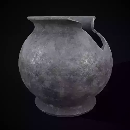 Cracked Vase Low-poly 3D model