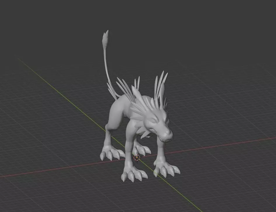 DIGIMON GARURUMON 3D print model_0