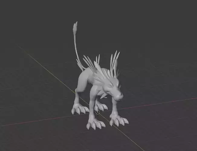 DIGIMON GARURUMON 3D print model