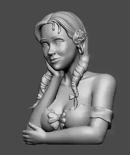 CUTE GIRL ON THE WINDOW 