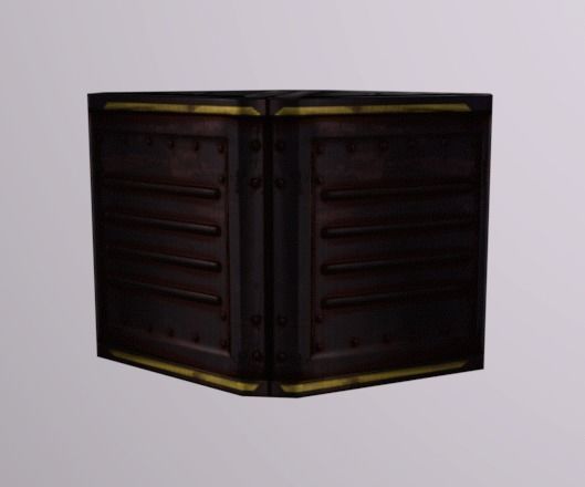 Crane Crate Low-poly 3D model_2