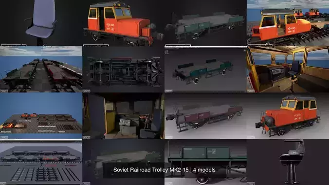 Soviet Railroad Trolley MK2-15