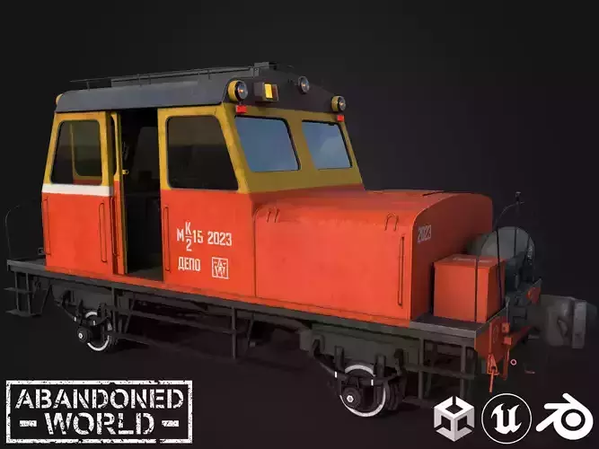 Soviet Railroad Trolley MK2-15 3D Model Collection