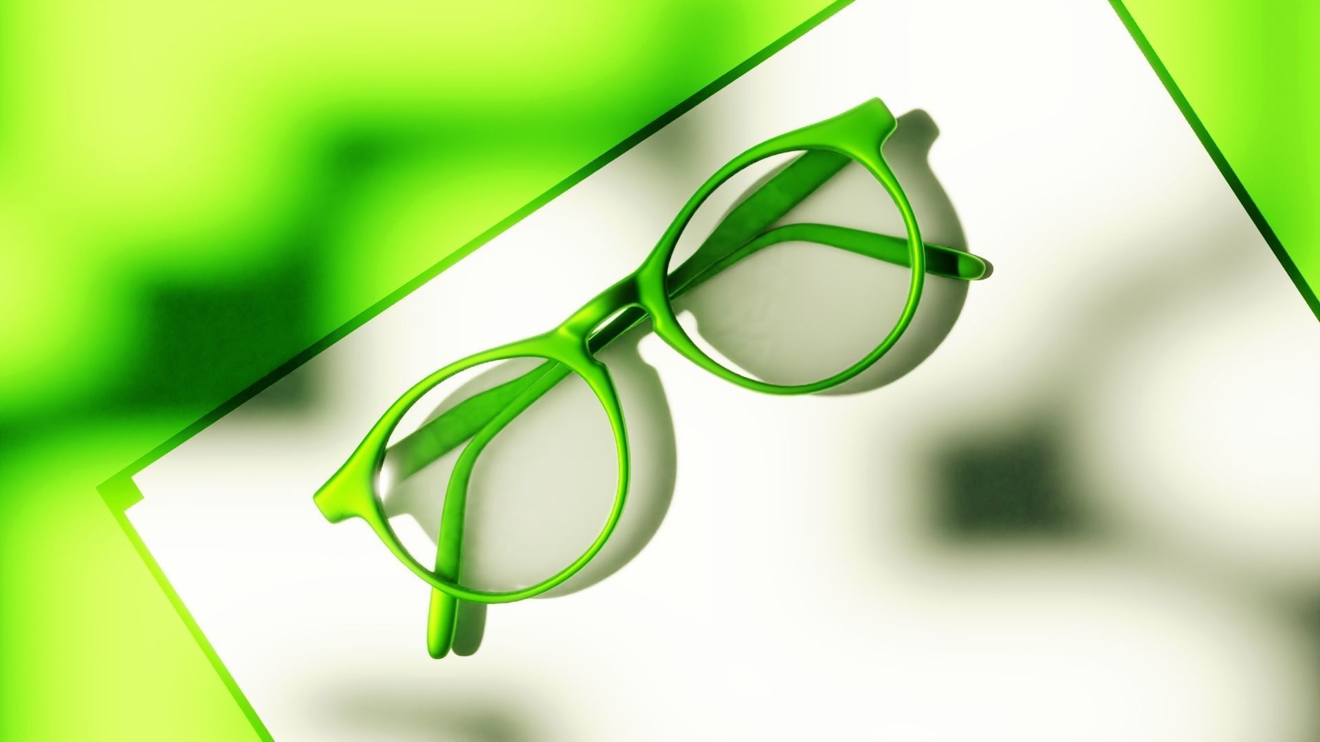 Realistic Round Glasses - Stylish Eyewear 3D Model 3D model_2