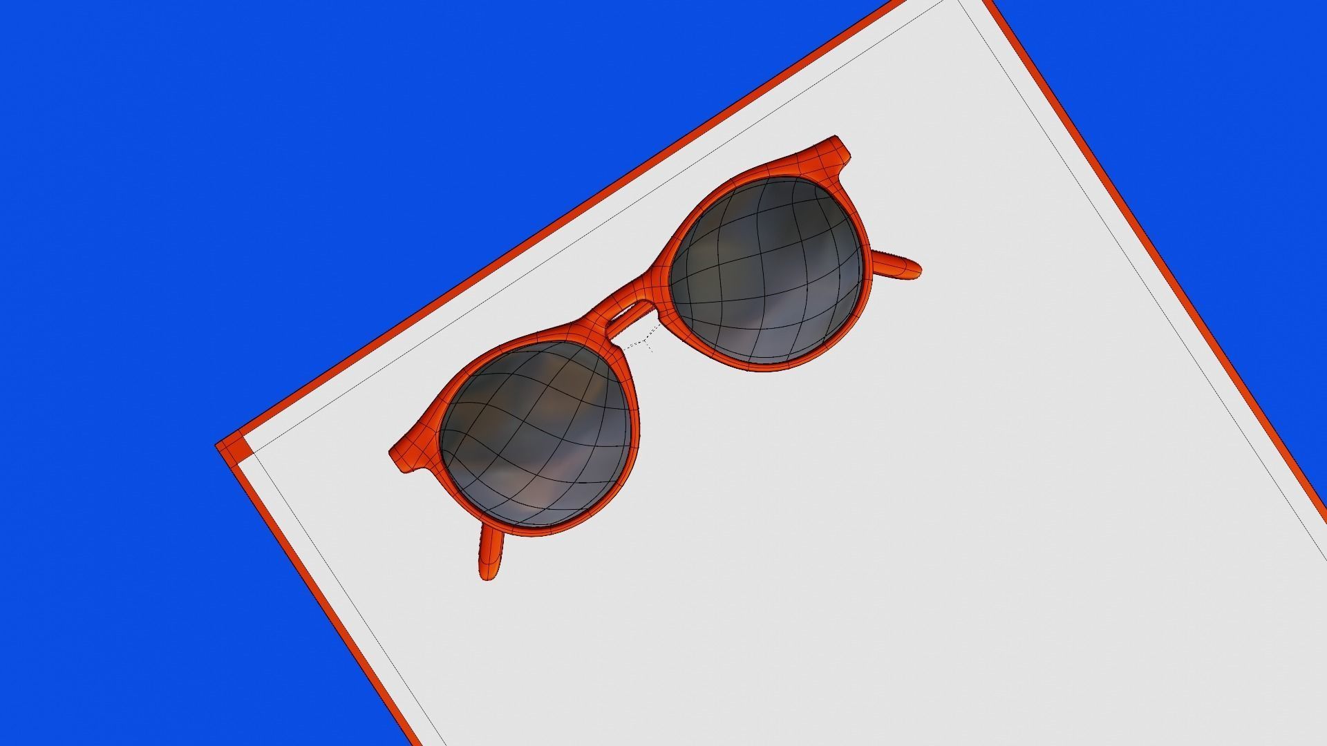 Realistic Round Glasses - Stylish Eyewear 3D Model 3D model_8