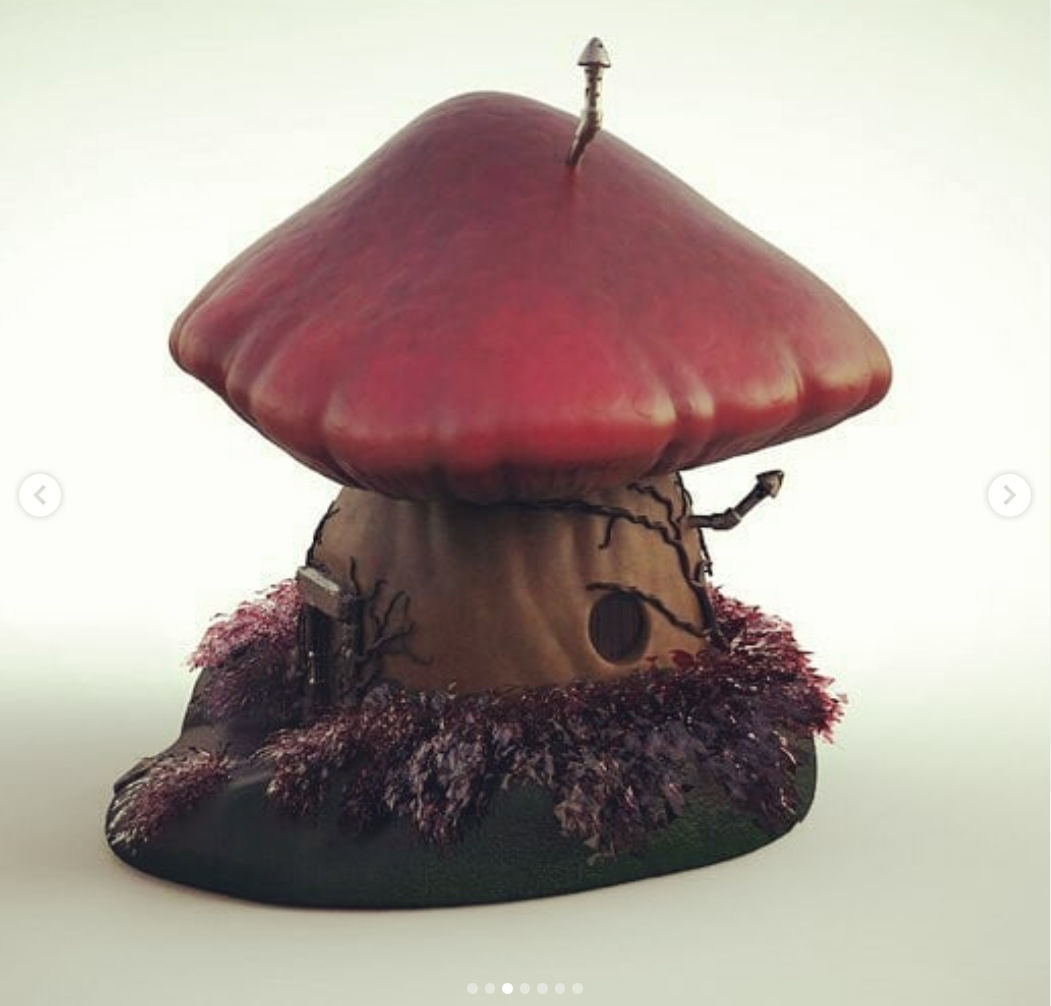 CASITA HONGO - MUSHROOM HOUSE 3D print model_4