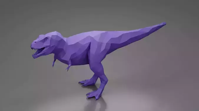 T-Rex 2 lowpoly 3D Print
