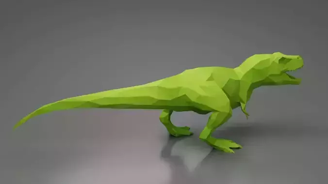 T-Rex 6 lowpoly 3D Print