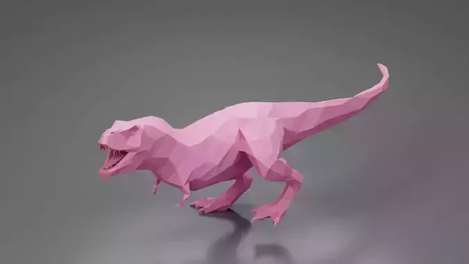 T-Rex 7 lowpoly 3D Print