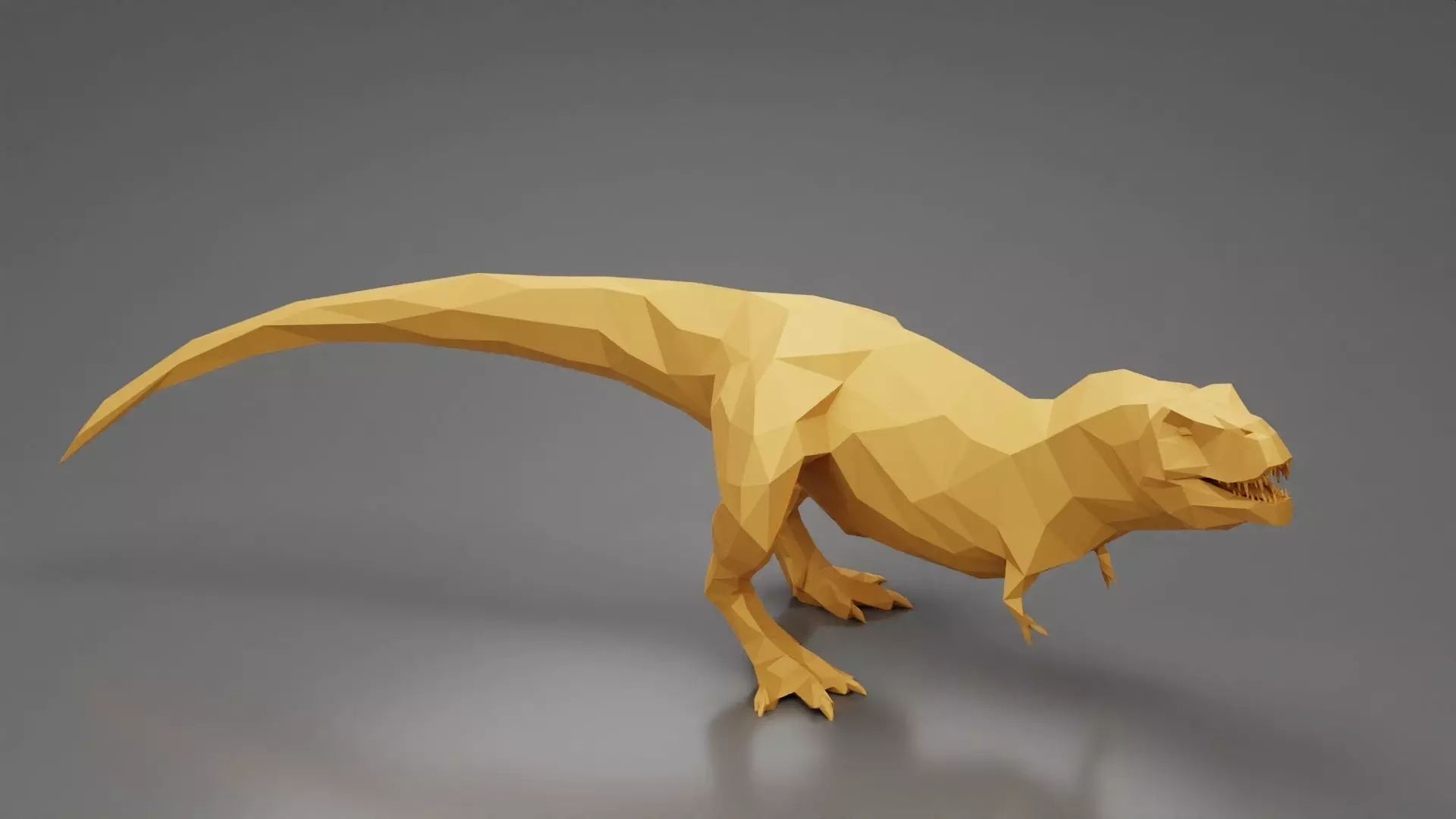 T-Rex 8 lowpoly 3D Print Low-poly 3D model_0