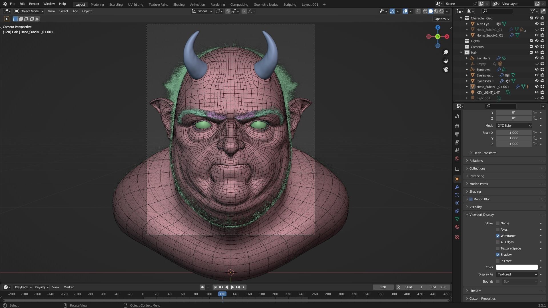 Deamon Low-poly 3D model_26