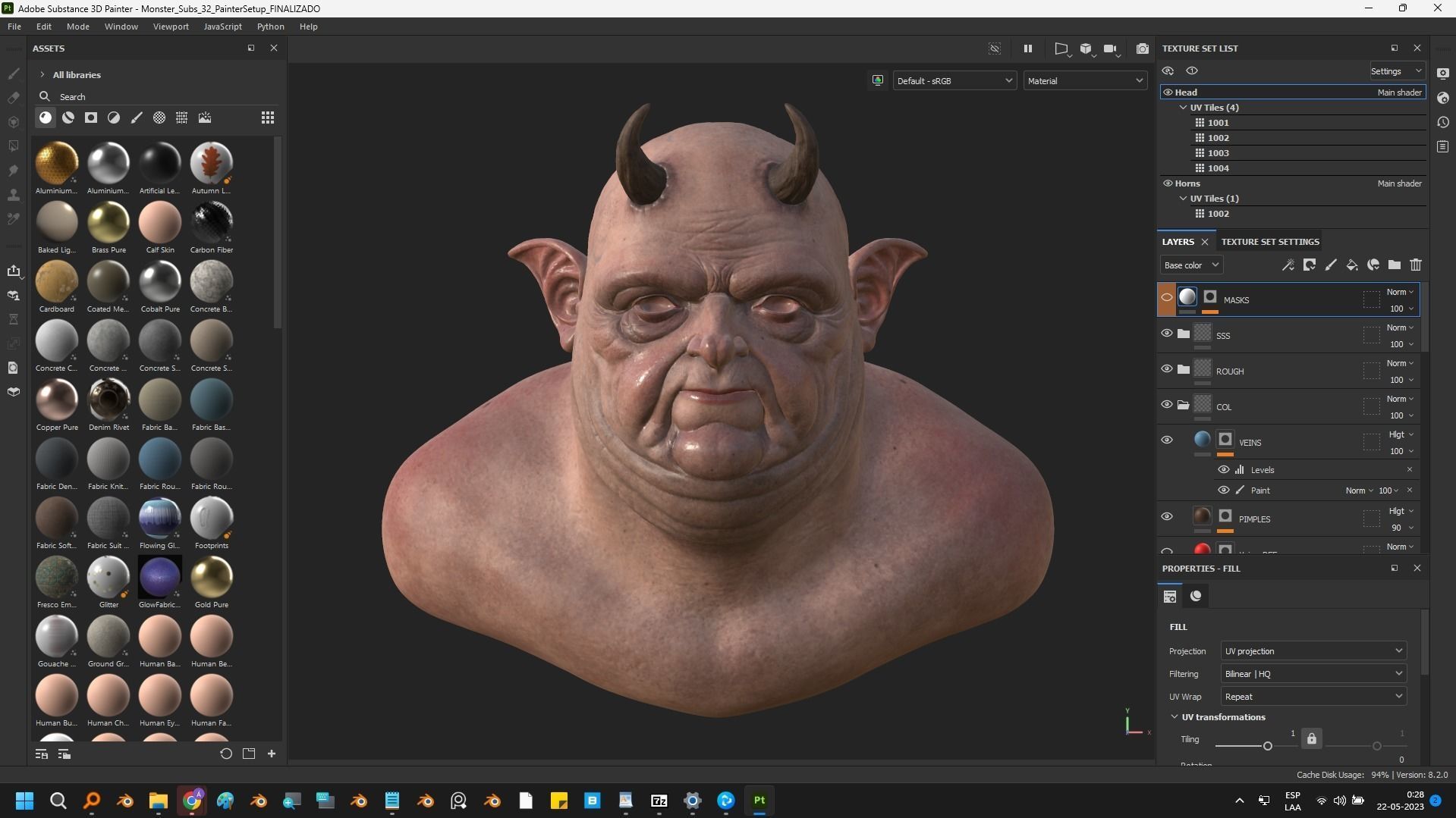 Deamon Low-poly 3D model_46