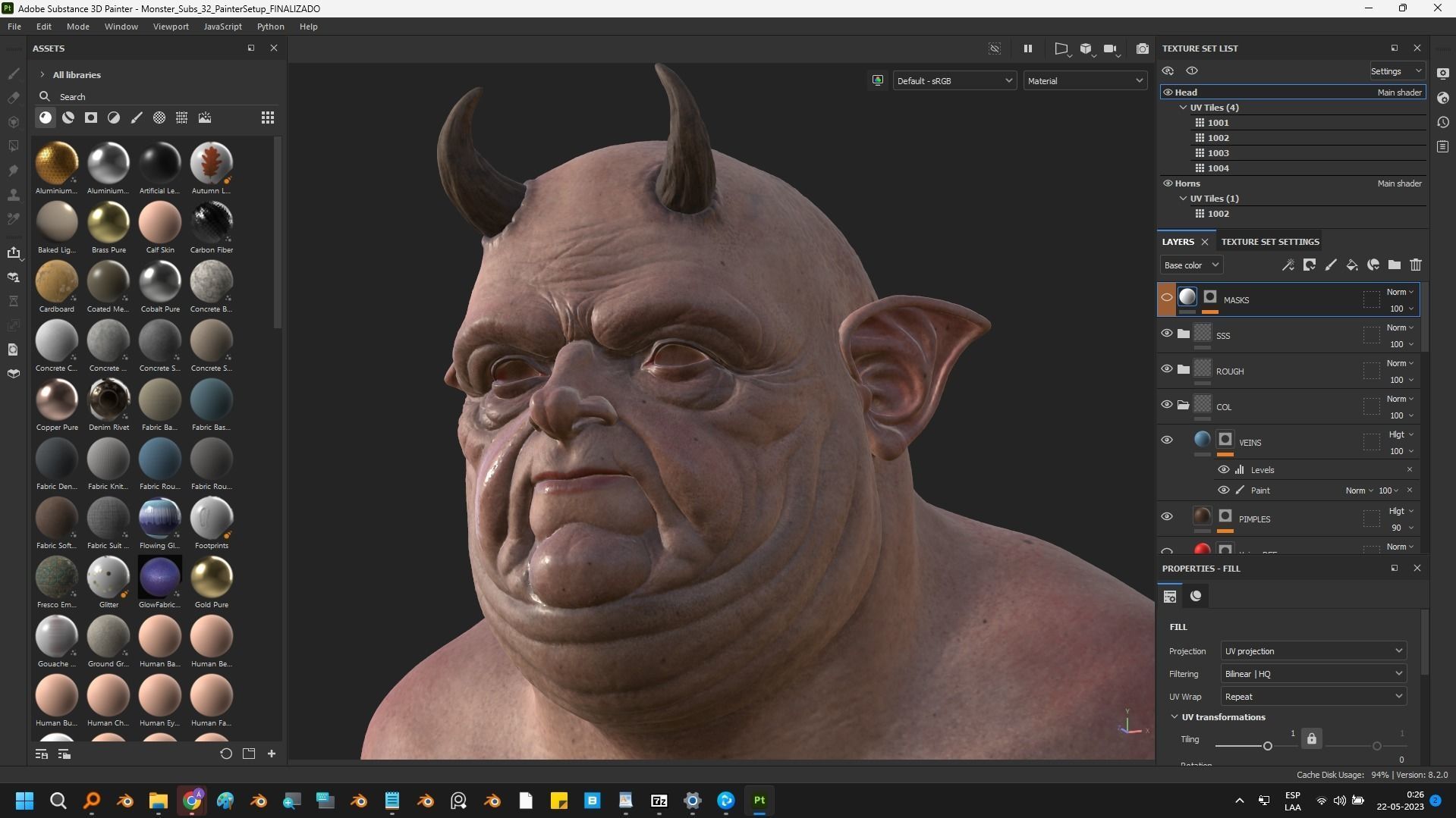 Deamon Low-poly 3D model_47