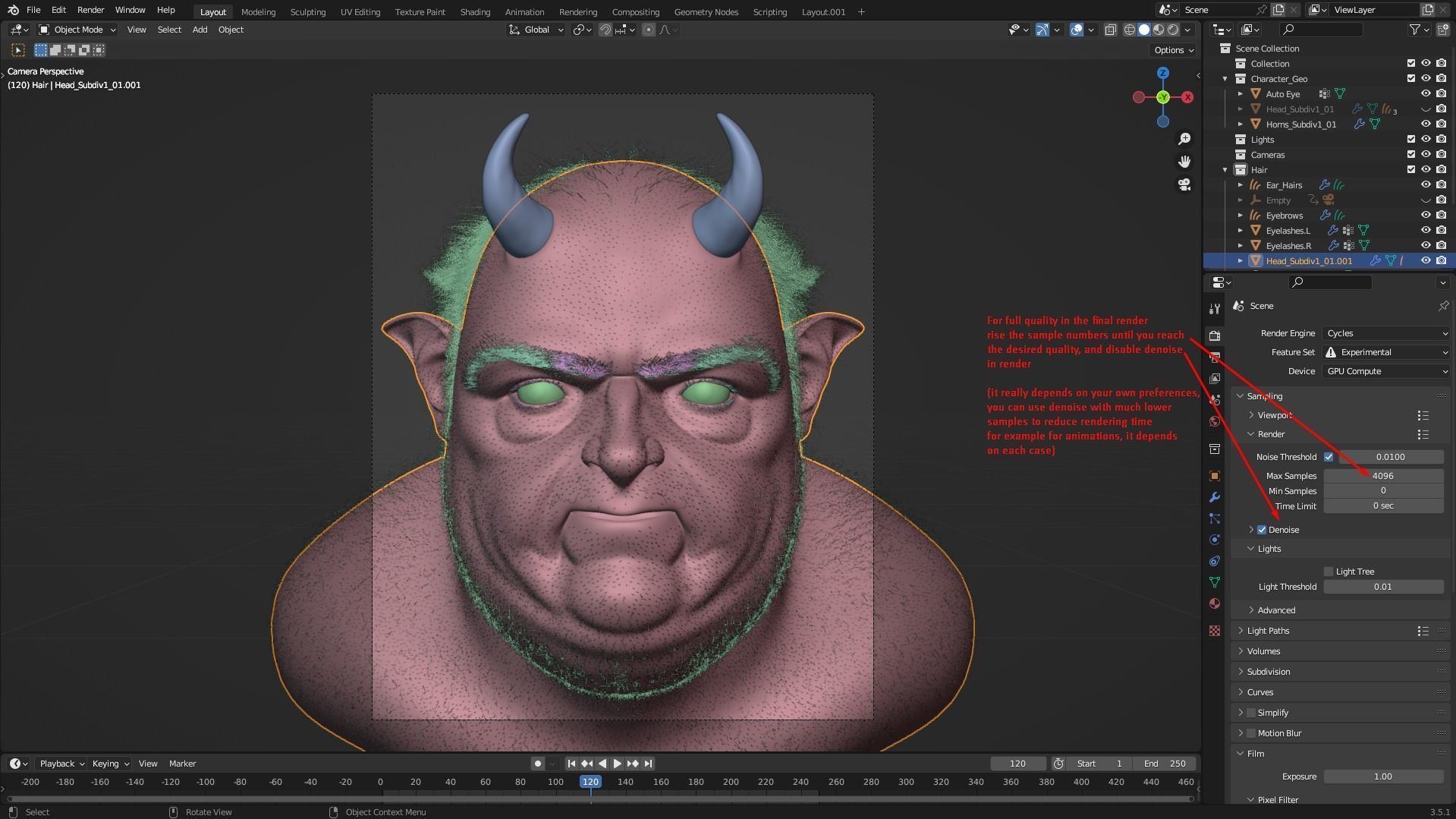 Deamon Low-poly 3D model_40