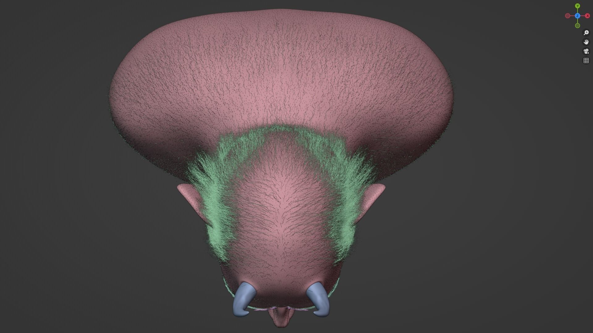 Deamon Low-poly 3D model_10