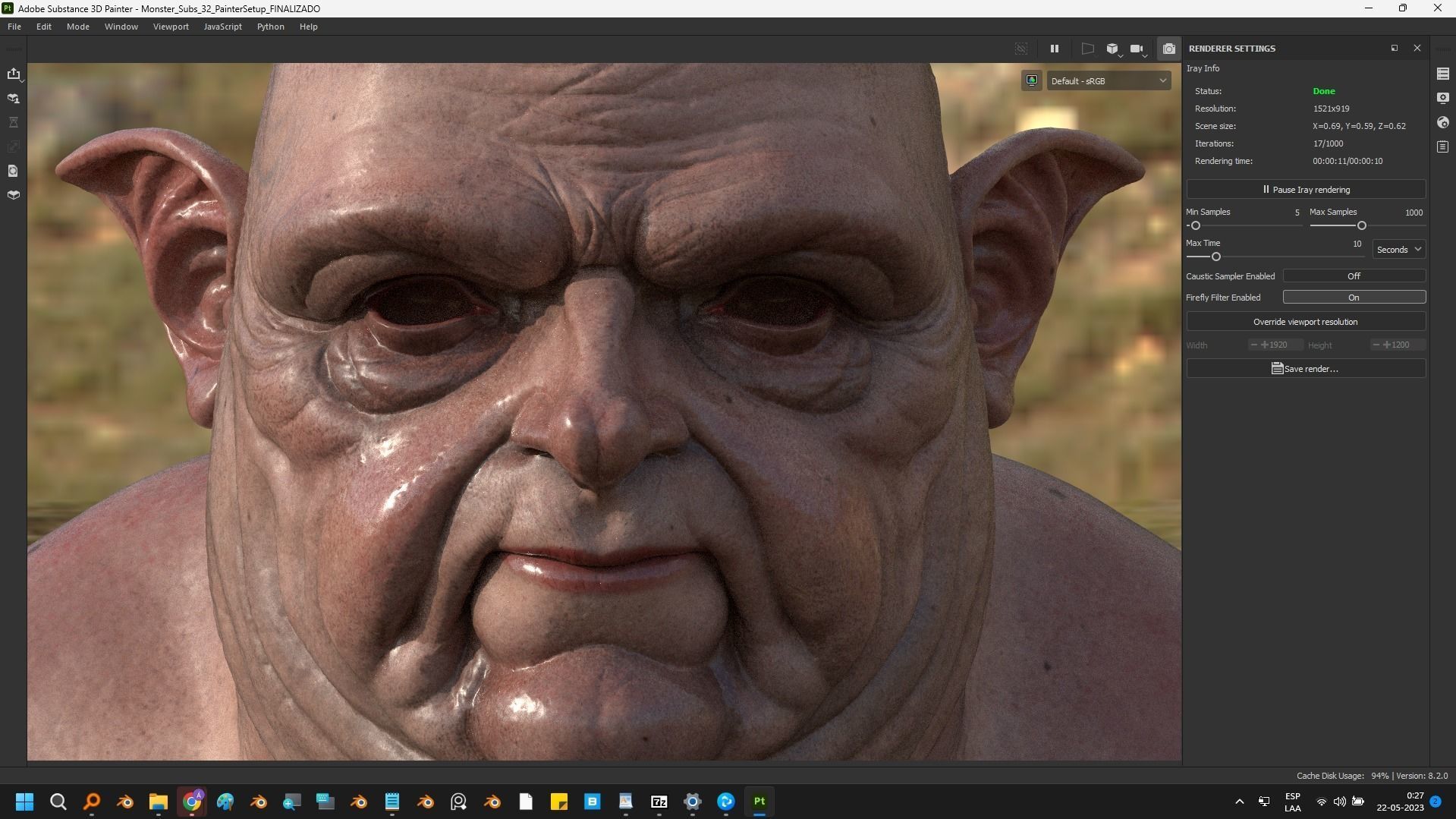 Deamon Low-poly 3D model_44