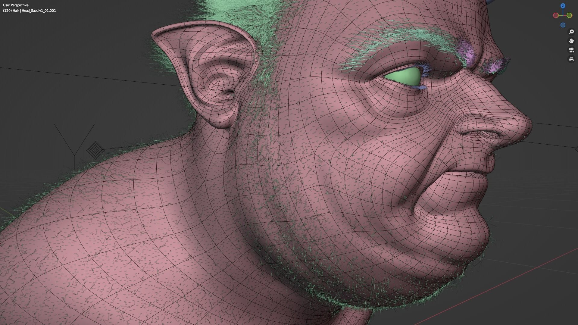 Deamon Low-poly 3D model_31