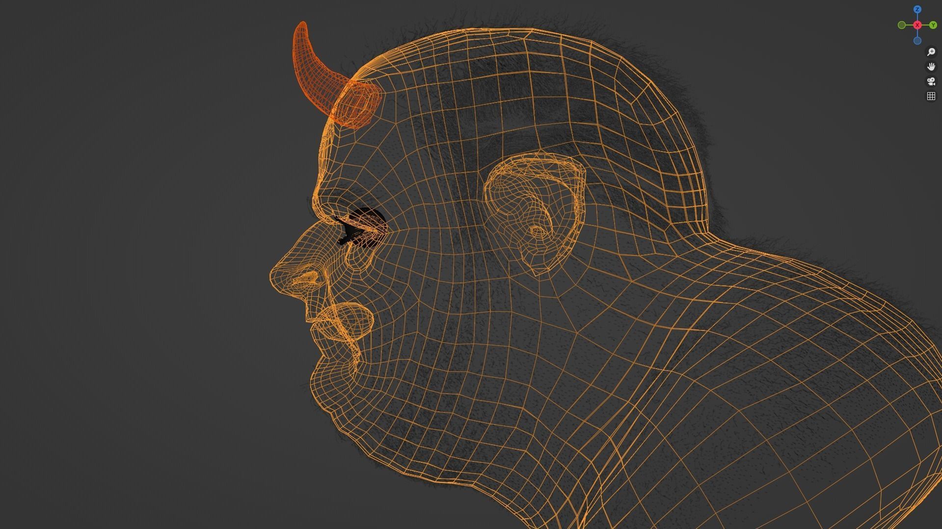 Deamon Low-poly 3D model_20